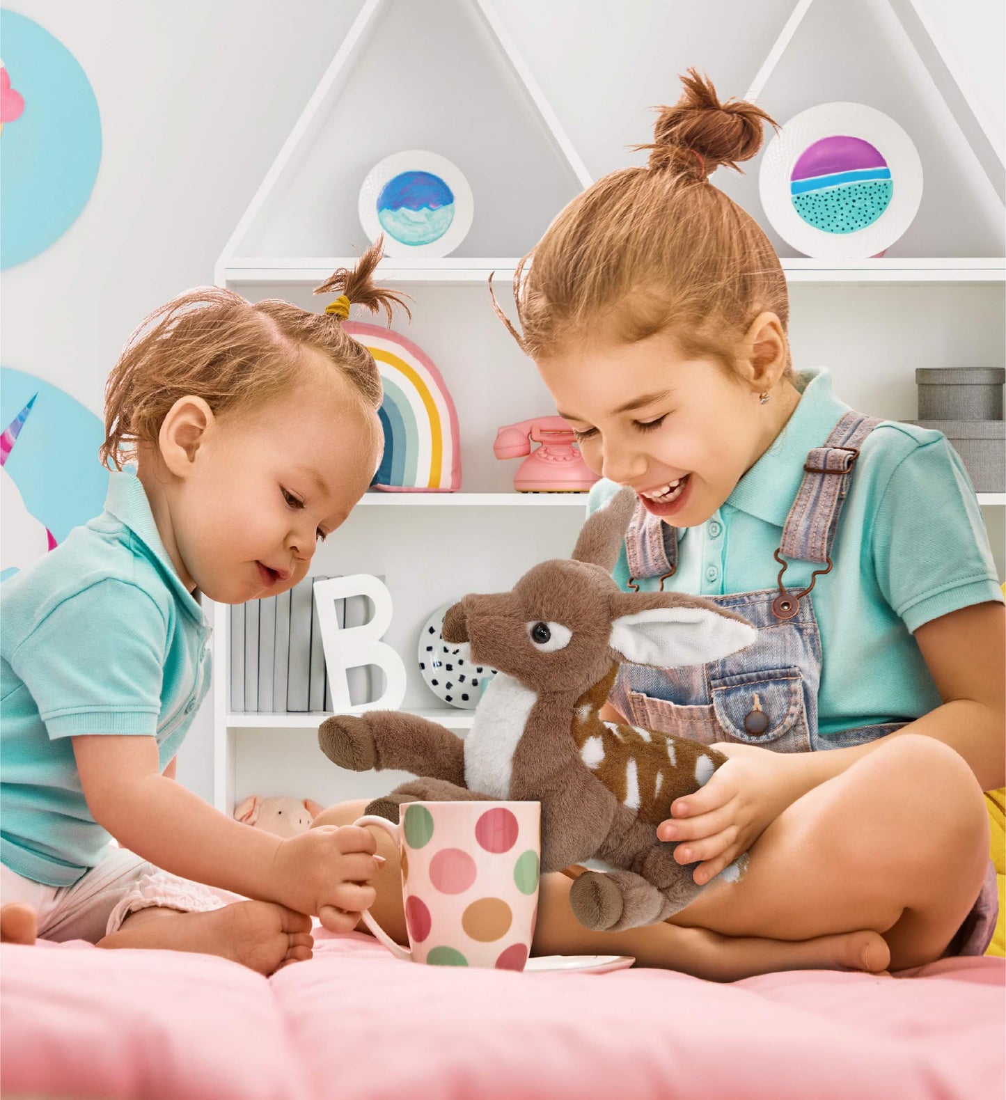 DolliBu Fawn Deer Super Soft Stuffed Animal Cute Realistic Deer Stuffed Animals for Girls Boys mature-themeds Animal Gifts Kids Nursery Decor for Newborn Cuddly Soft Baby Plush Toys - 10 Inches