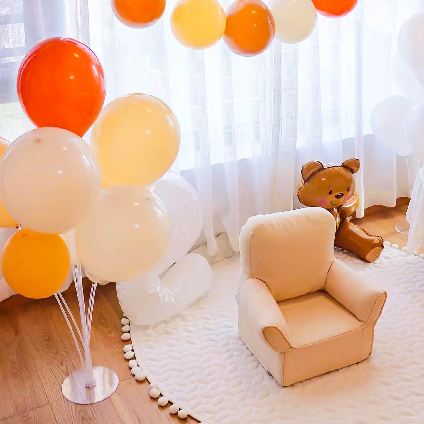 Joyypop 10 Sets Balloon Stand Kit, Balloon Sticks With Base Party Supplies Birthday Graduation Party Decorations Wedding