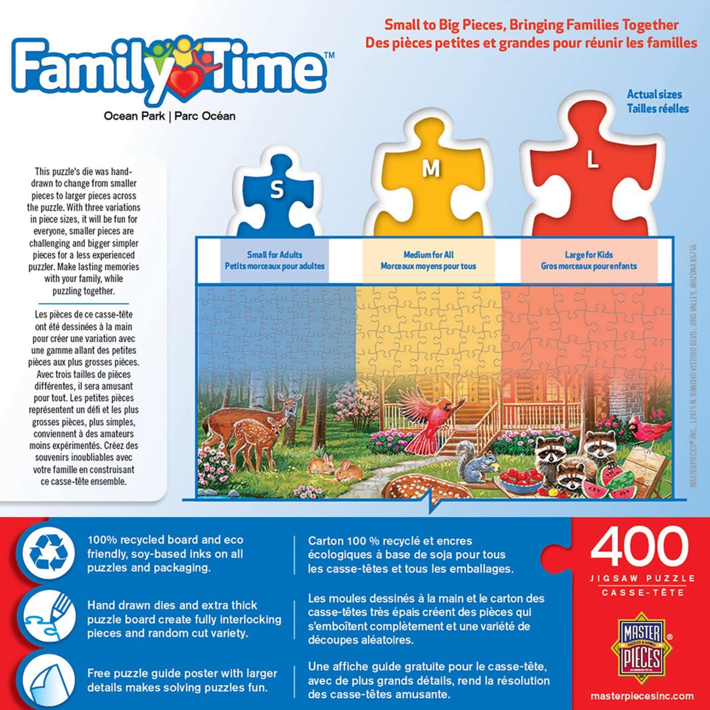 Masterpieces 400 Piece Jigsaw Puzzle For Adults, Family, Or Youth - Ocean Park - 18''X24''