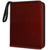 Card Binder for Toploaders Portable 4 Pockets Trading Card Holder Albums for Sports Trading and Gaming Cards Red