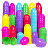 Giraffe -150 Pack Bulk Plastic Easter Eggs Assortment for Easter Basket Stuffers - Bright Color, for Candy Treats - Perfect for