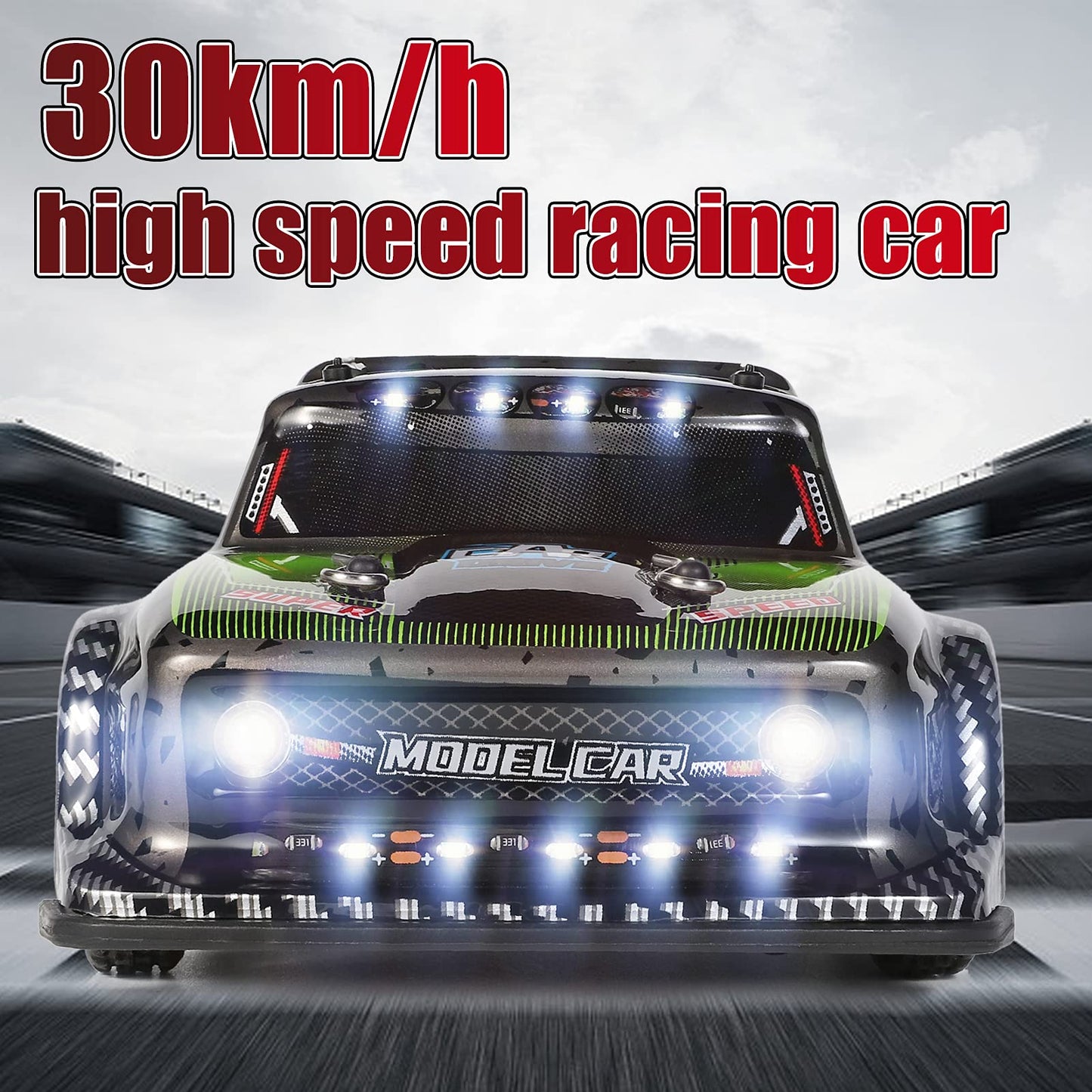 GoolRC WLtoys 284131 RC Car, 1:28 Scale 2.4GHz Remote Control Car, 4WD 30KM/H High Speed RC Racing Car, Electric Drift Car for K
