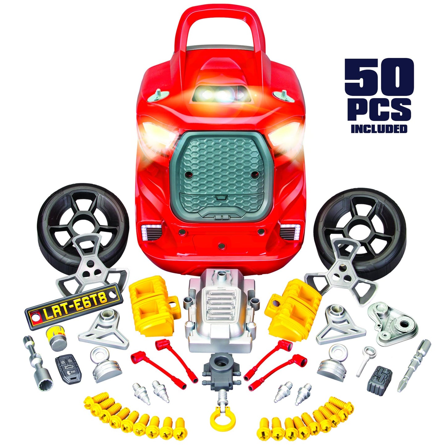 Lanard: Motor Master Engine Workshop, Tuff Tools Light and Sound Engine Overhaul Set, Take it Apart and Rebuild it, For Ages 3 a
