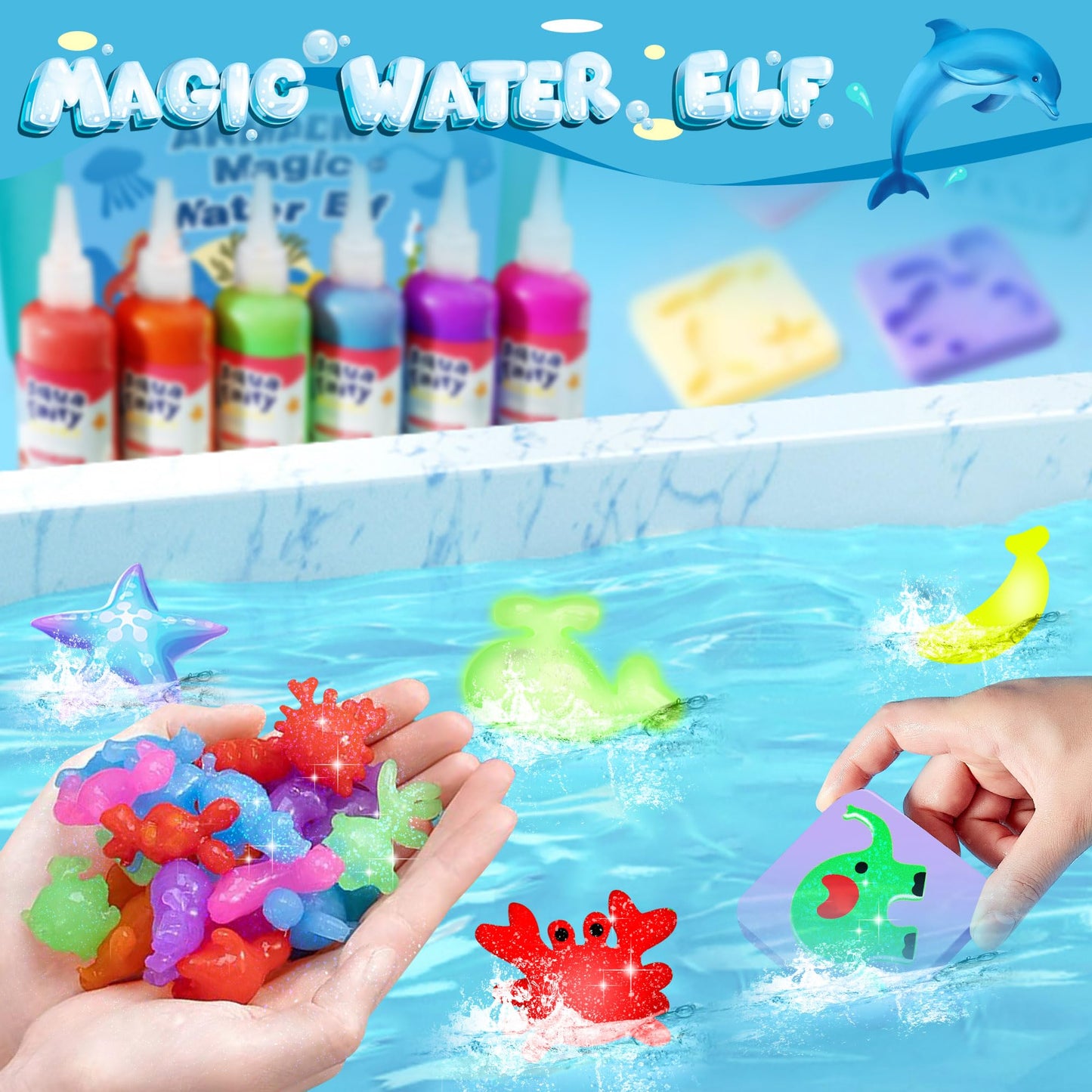 Aqua Fairy Water Gel Kit, Magic Water Elf, Handmade Water Toy, Creative Magic Water Toy Creation Kit, 60Ml Capacity Water Elf Se
