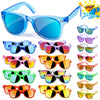 Kids Sunglasses Bulk Party Favors - 16 Packs Boys Girls Sunglasses For Kids Age 3-8 With Uv 400 Protection, Neon Sunglasses For Kids Party
