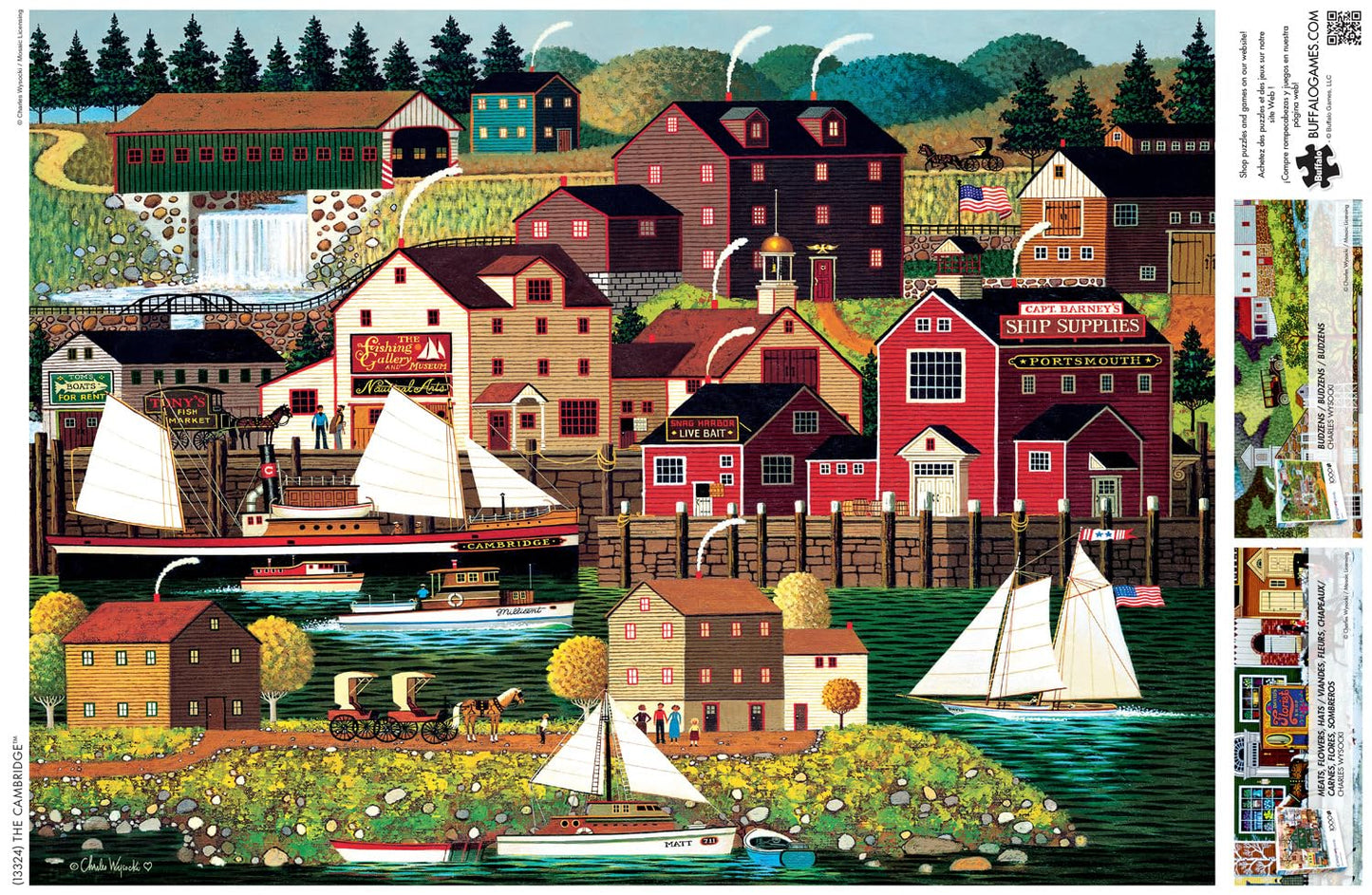 Buffalo Games 1000 Piece Jigsaw Puzzle - The Cambridge - Large Multicolor Paper Puzzle for Adults - Model 13324 - Perfect for Game Nights