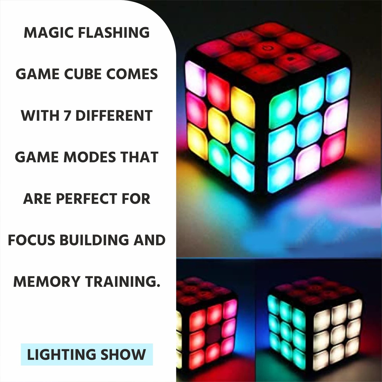 Wala Rechargeable Kids Games Activity Cube - 7 Activity Fun Games - Electronic Toys And Games For Kids - Speed Cube Games For Memory & Brain Training - Gift Toys For Ages For 8-13 Yrs
