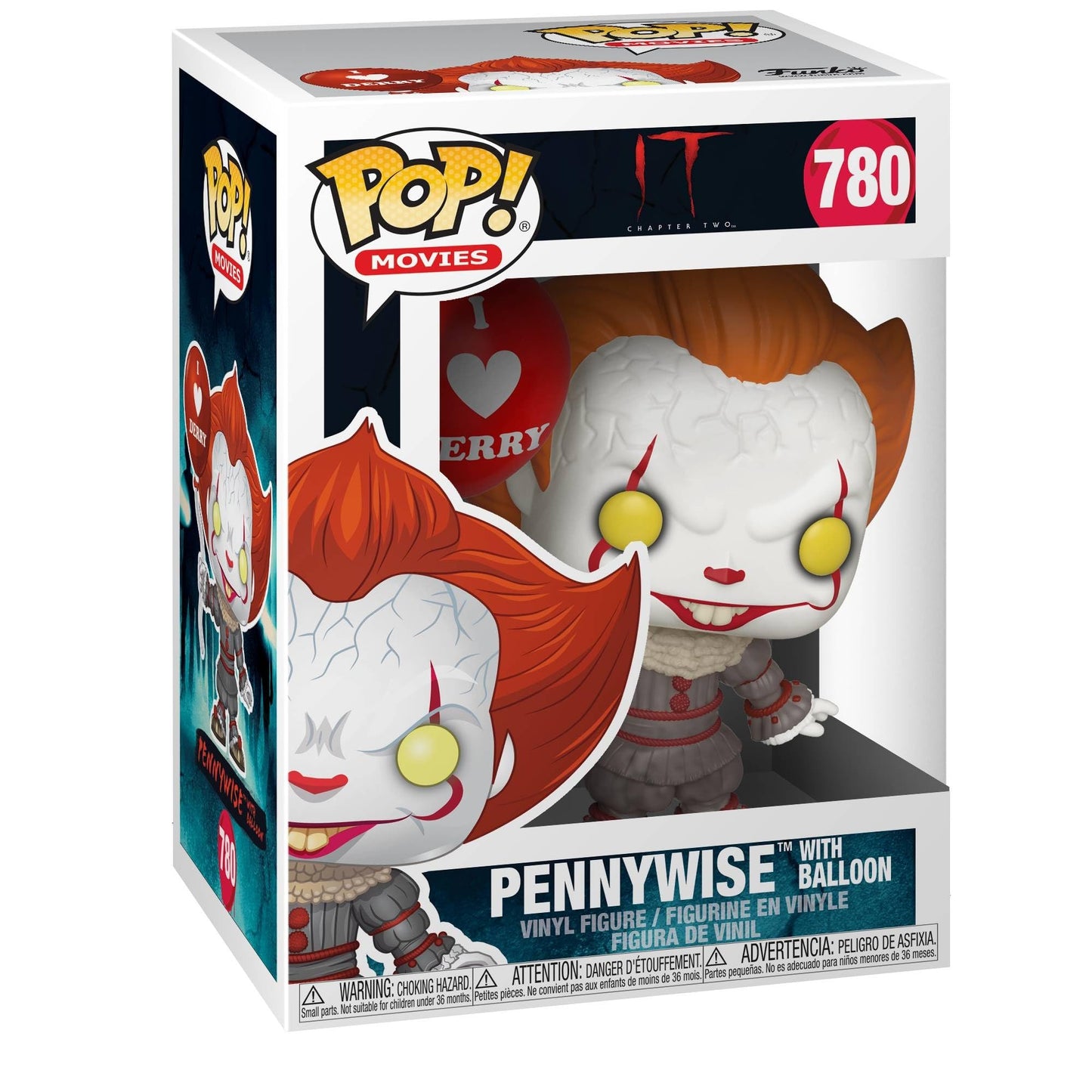 Funko Pop! Movies: It 2 - Pennywise With Balloon, Multicolor, Us One-Size