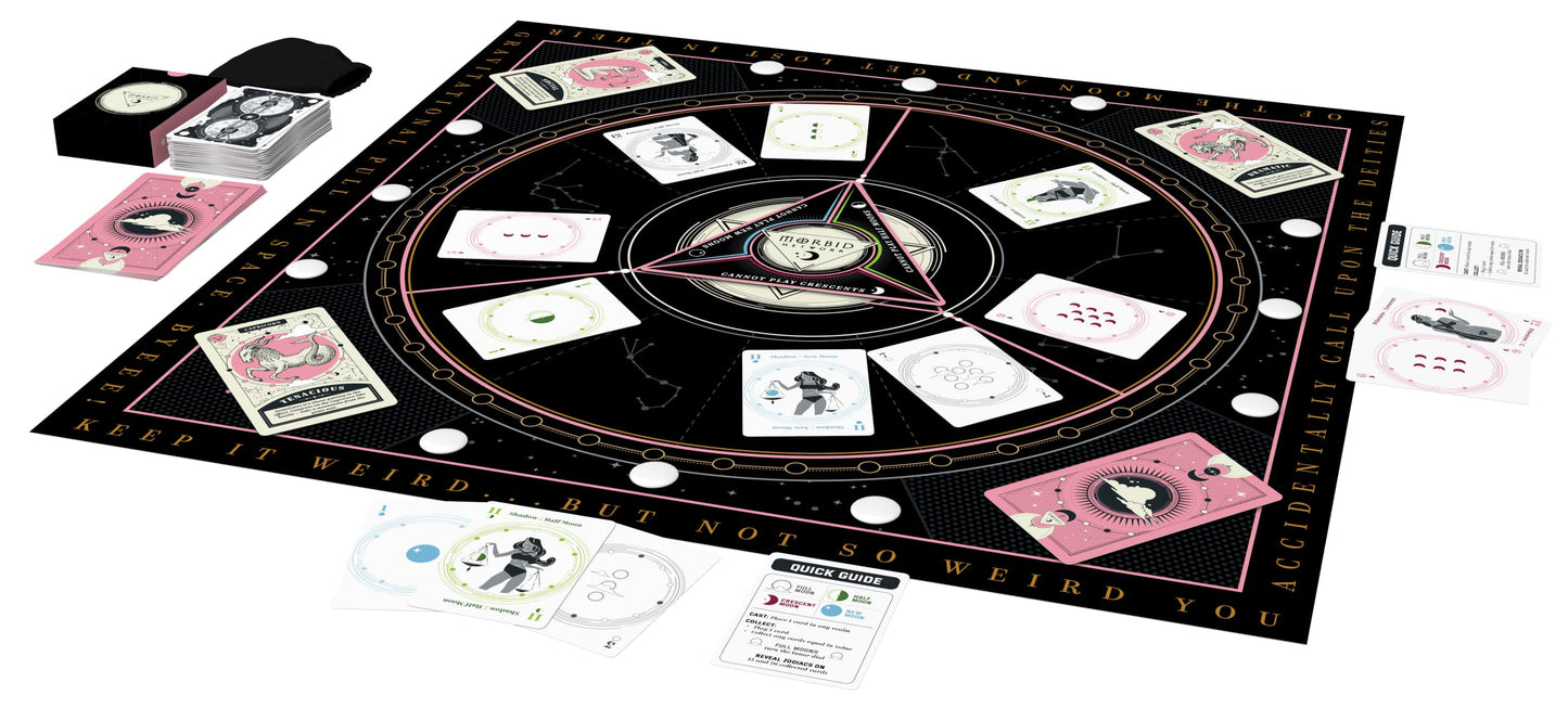 Morbid The Lunar Dial Game - Alter The Phases Of The Moon Strategy Game Based On True Crime Podcast Morbid, 2-4 Players, Age 14 And Up