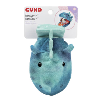 GUND Plush Pod - Dragon with Girl Knight 9.5
