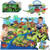 Toyvelt Dinosaur Play Set Dinosaur Toys Includes Dinosaur Figures, Trees, Rocks, Playmat, And A Beautiful Container Create A Din