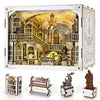 Minicity Book Nook Kit, Diy Miniature Dollhouse Booknook Kitwith Led Light Gifts For Book Lovers (Library Of Gods Max)