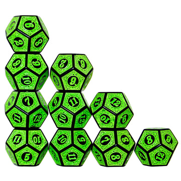 SmartDealsPro 10-Pack Six Sides D6 12 Sided D12 Dice Die for DND Dungeons and Dragons MTG PRG Wow Table Game Math Teaching (D12,