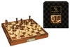 Merchant Ambassador: Kasparov International Master Chess Set, Strategy Game, Wooden Folding Chess Board With Magnetic Closure, Gold Finished Kasparov Nameplate