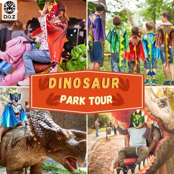 D.Q.Z Toddlers Dinosaur-Dragon-Wings Costume for Kids with Mask, Dino Cape Boys Dress Up Birthday Party Toys Gifts (Brown)