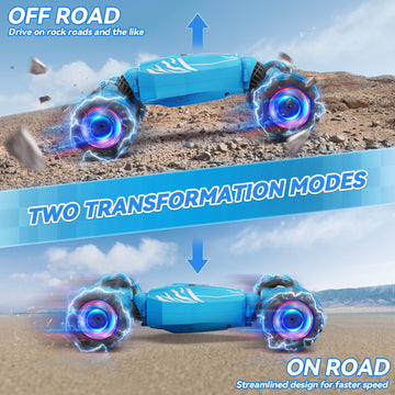 Dysaim Gesture Sensing RC Stunt Car, Toys Birthday Gifts for Boys Girls Ages 6-12, 4WD Remote Control Car 360 Rotate Transform D