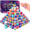 Galaxy Slime Kit 78 Pack, Mini Easter Slime Party Favors For Kids, Slime Bulk Stress Relief Toys For Girls Boys, Goodie Bag Stuf