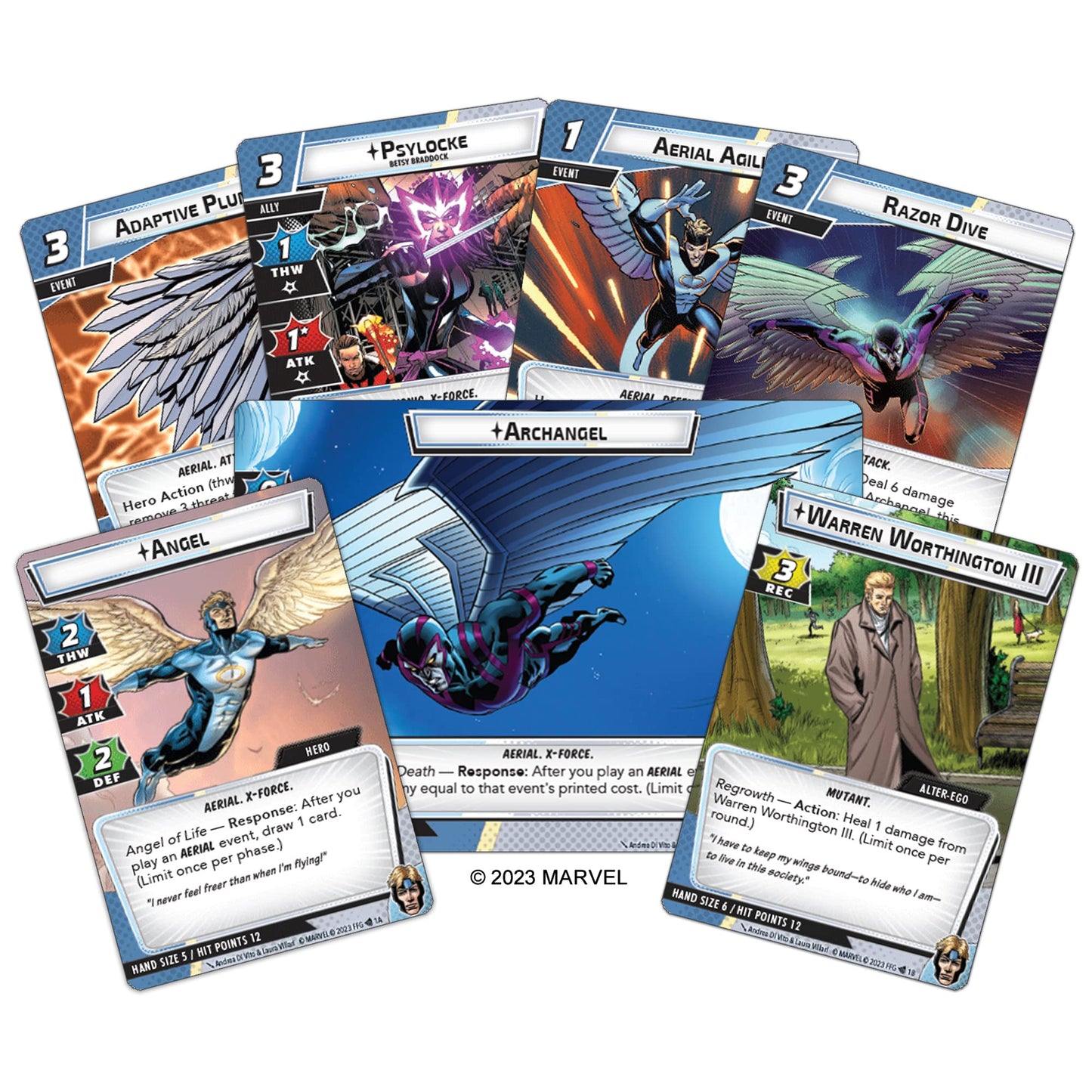 Marvel Champions The Card Game Angel Hero Pack - Superhero Strategy Game, Cooperative Game For Kids And Adults, Ages 14+, 1-4 Pl