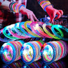 OLUPP 90 Pack Glow Bracelets, Glow Party Supplies Favors,6 Color Glow In The Dark LED Bracelets Light Up Bracelets Glow Sticks P
