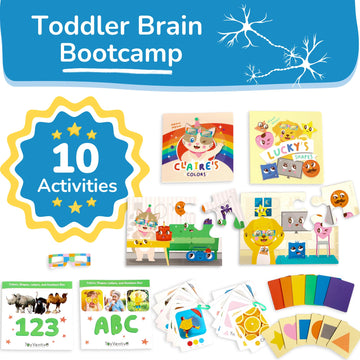 Toyventive Educational Books, Flash Cards, And Puzzles - Birthday Gifts For 1, 2, 3, And 4 Year Old Boys, Toddler Learning Toys And Activities