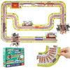 Toi Gaint Floor Puzzle For Kids Ages 3 And Up, 2X3 Feet Railway Floor Puzzles For Toddlers 3-5, Extra Large Preschool Learning J