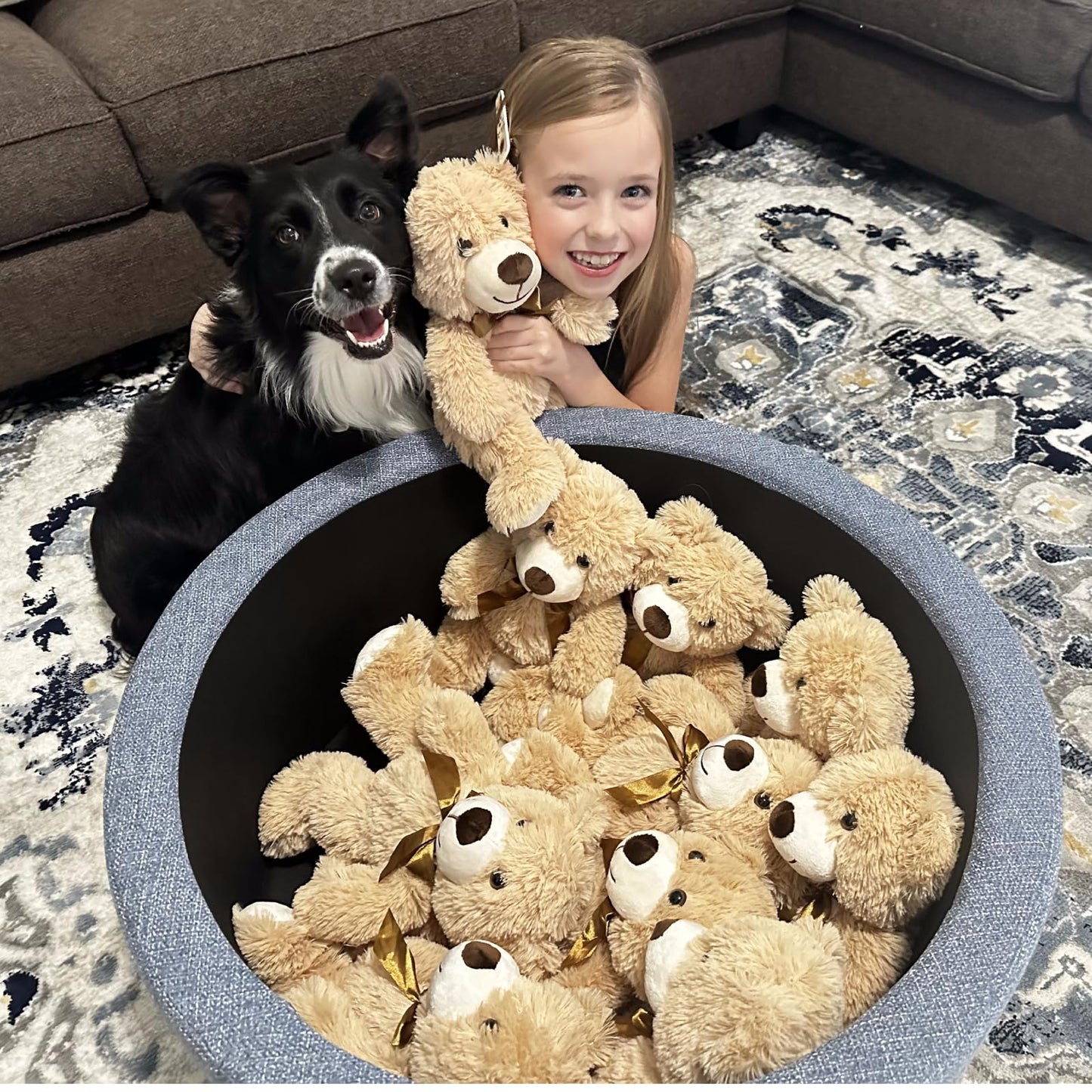 Maogolan Bulk Teddy Bear Baby Shower, 10 Packs Small Teddy Bear Stuffed Animals In Bulk,13.5' Small Stuffed Bears Plush For Wedding,Birthday,Christmas, Party Decorations
