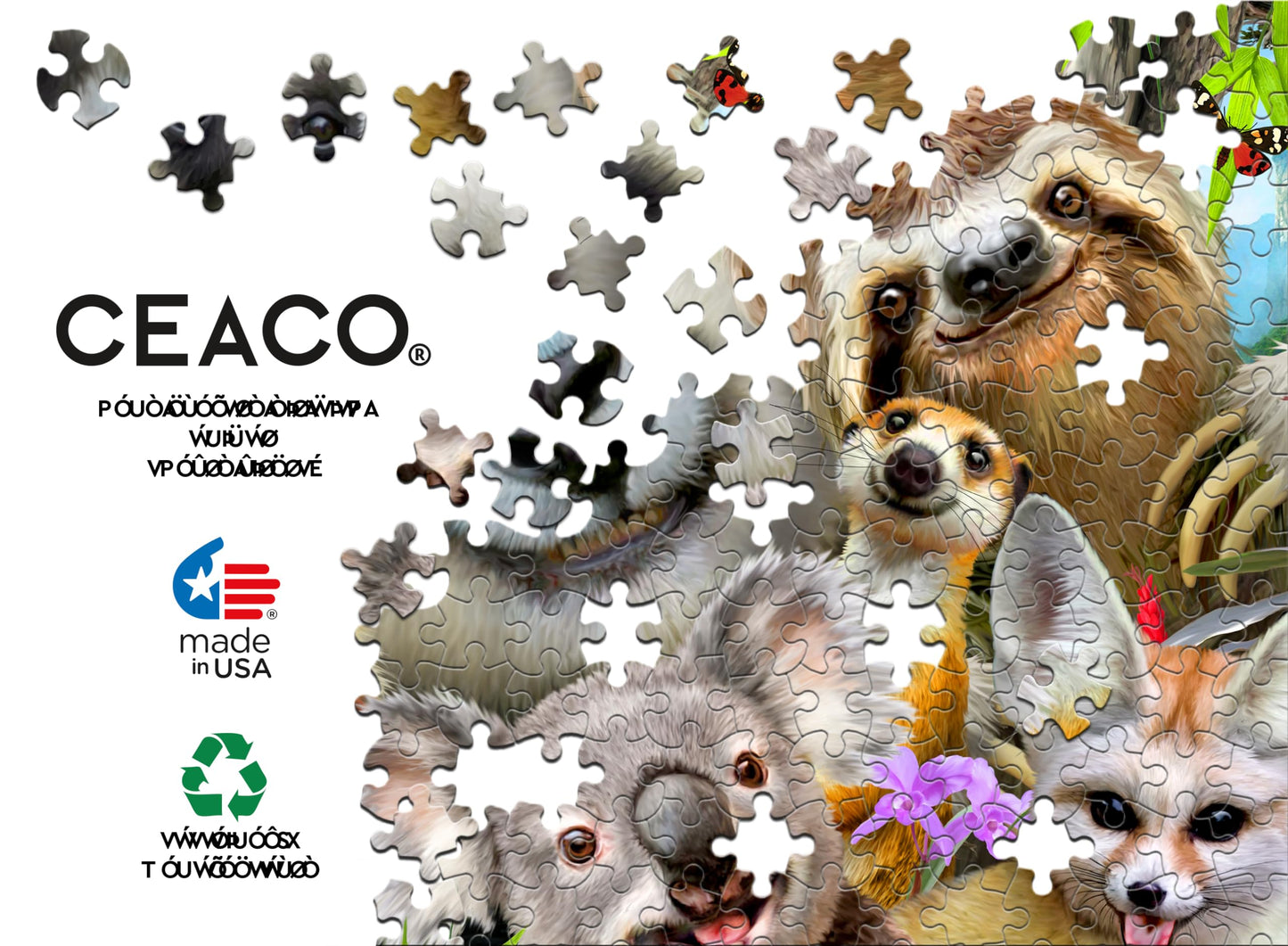 Ceaco - Selfies - Panda & Friends Selfies - 500 Piece Jigsaw Puzzle
