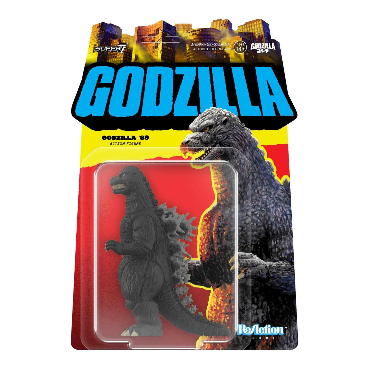 Super7 Toho Reaction Figures Wave 08 - Godzilla '89 Action Figure