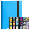 Card Binder 9 Pocket Trading Card Album Folder 20 Pages 360 Card Capacity Sports Card Binder enhanced Card Binders Compatible with MTG TCG Baseball Cards (Blue)