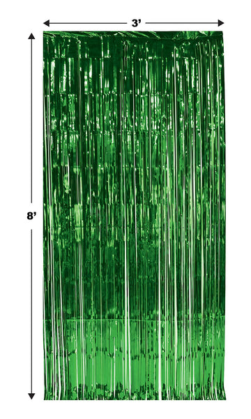 1-Ply Fr Gleam 'N Curtain (Green) Party Accessory (1 Count) (1/Pkg)