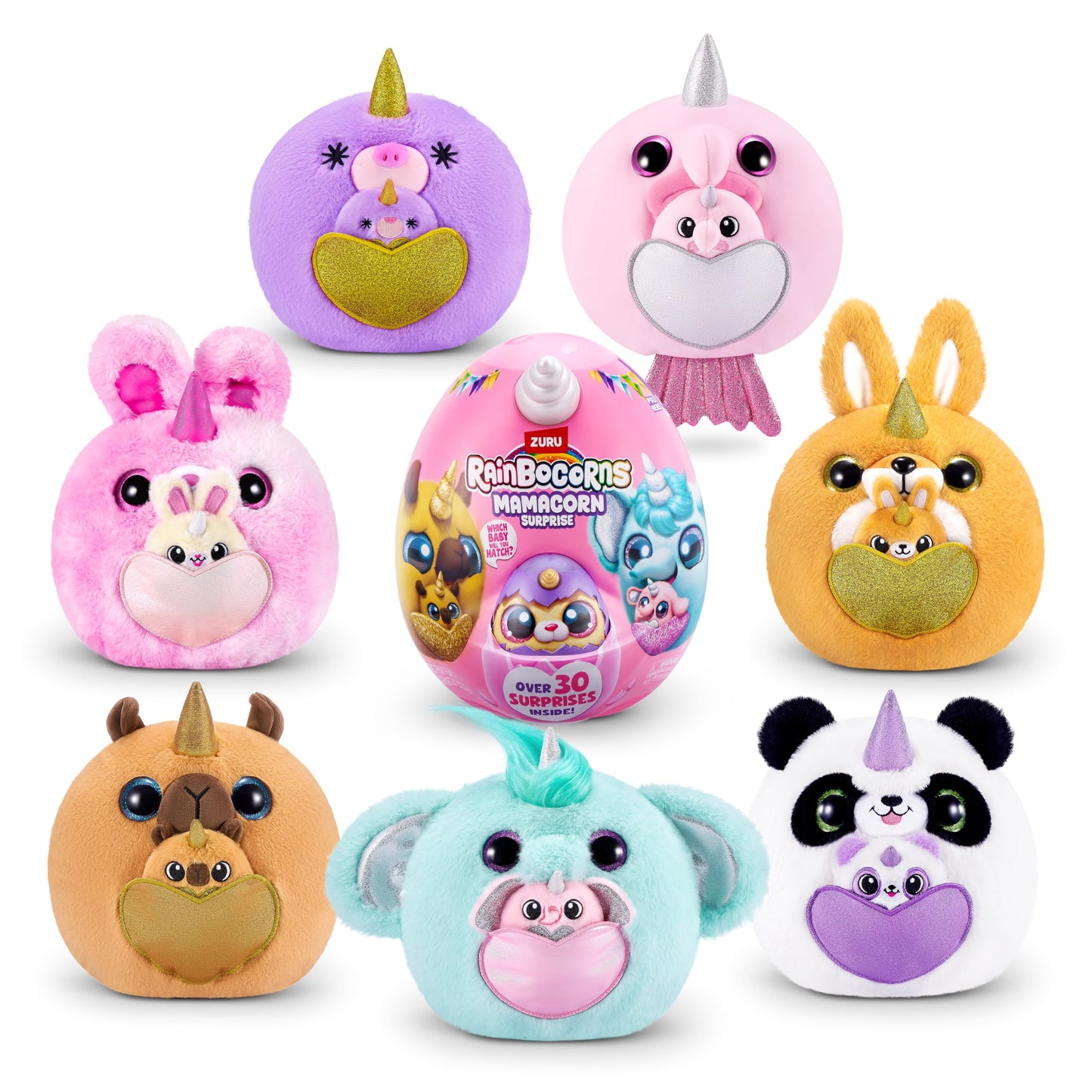 Rainbocorns Mamacorn Surprise by ZURU Collectible Plush Toy for Girls 3+