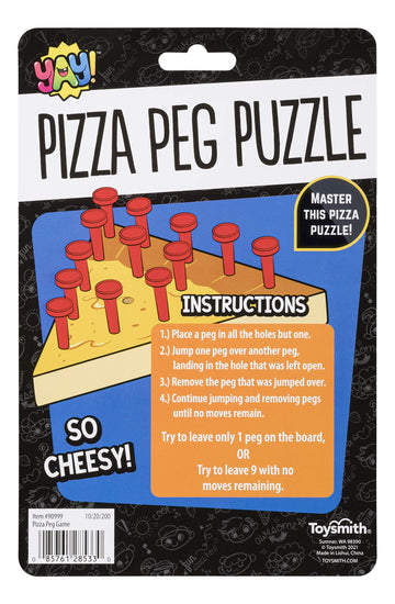 Toysmith Pizza Peg Puzzle Game, Fun Size