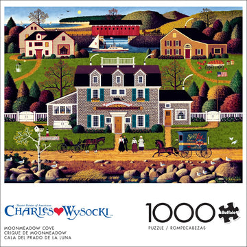 Buffalo Games 1000 Piece Jigsaw Puzzle - Moonmeadow Cove - Multicolor - Challenging Adult Puzzle - Finished Size 26.75 x 19.75