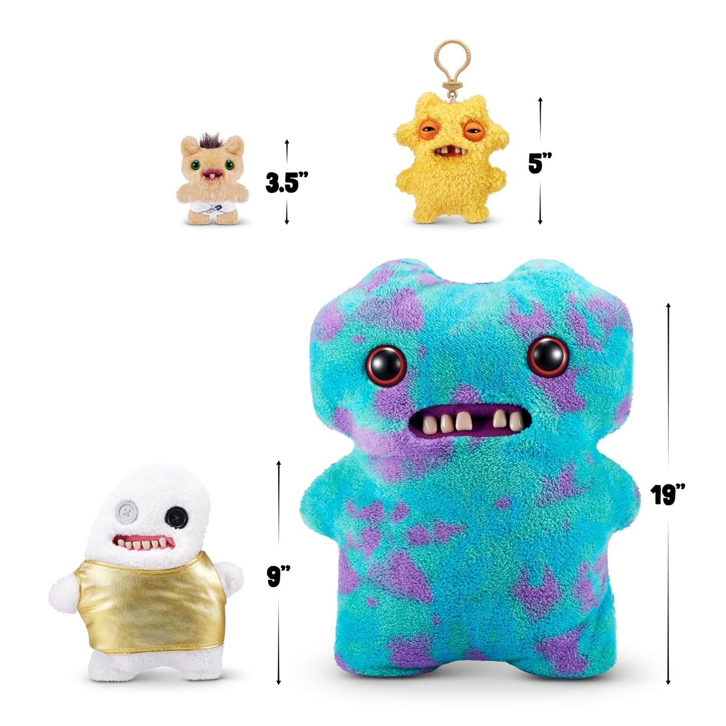 Fuggler Gold Fuggs By Zuru Funny Ugly Monster, Plush, Collectible, Toy (Splodge - Tank Top)