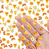 WOZADU 200 PCS Mini Food Figures for Crafts Tiny Resin Baking Bread Miniature Things for Dollhouse Fairy Garden Micro Landscaping Decoration Cake Toppers Decor
