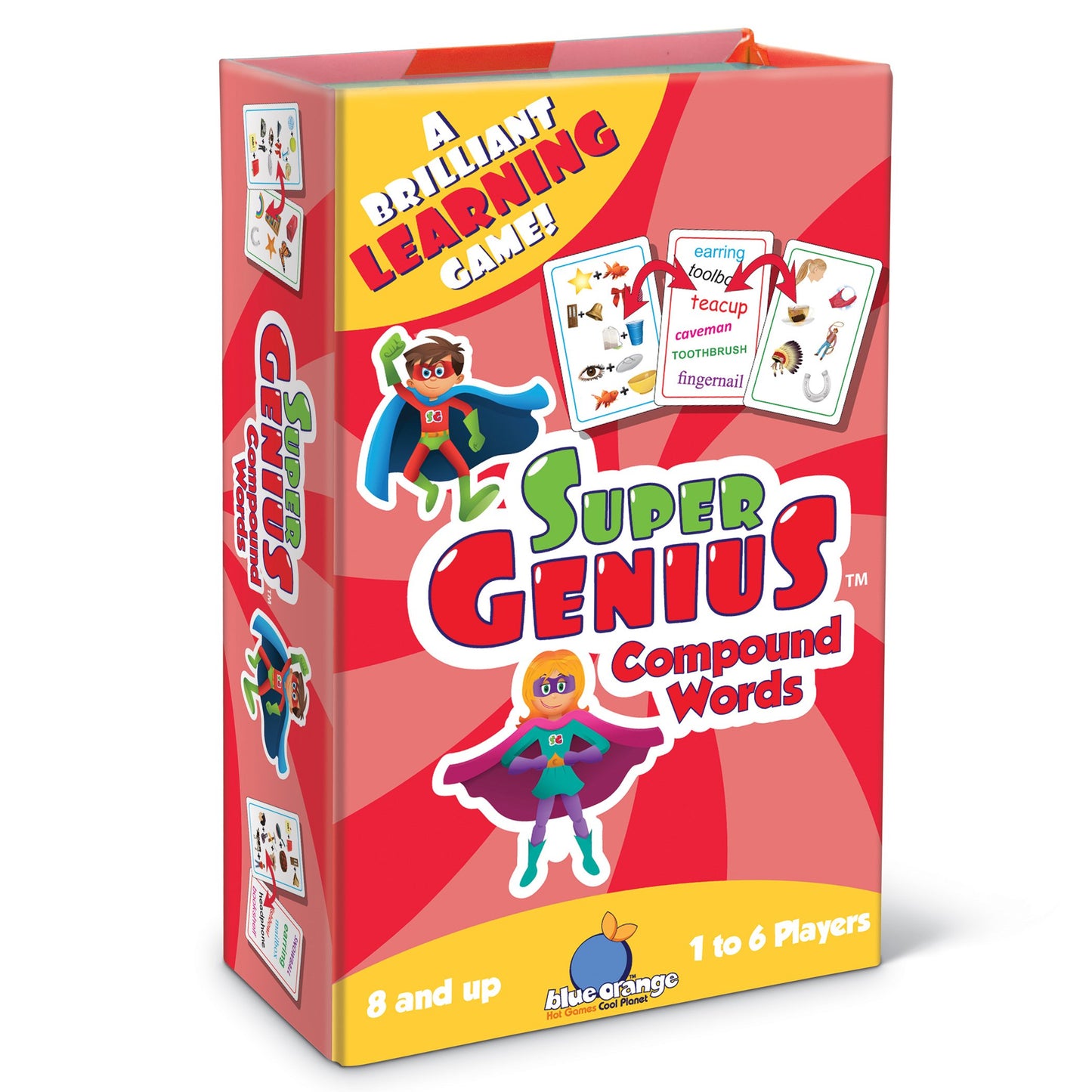 Blue Orange Super Genius Compound Words Cards Medium