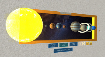 FarSight XR | Our Solar System: an Augmented Reality Poster (39 x 13) | Interactive STEM Education | Science Learning Resource |