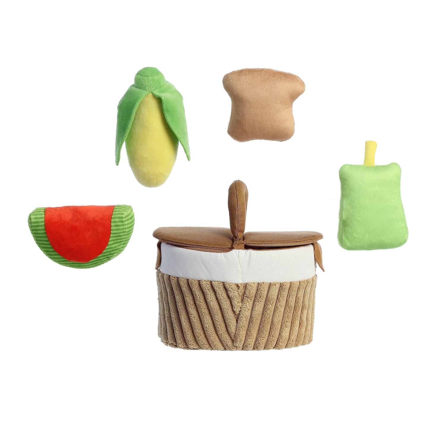 Aurora® My First Picnic™ Baby Stuffed Animal - 6" Multicolor Sensory Toy - Interactive Learning, Soft Polyester
