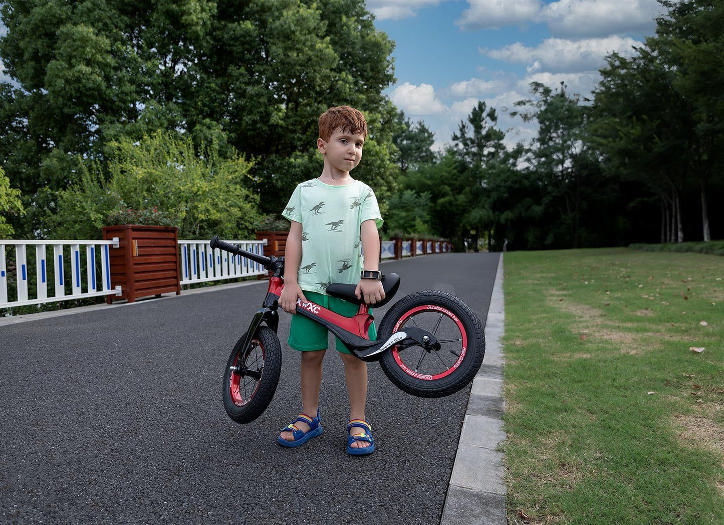 Cxwxc 12'' Toddler Balance Bike - Ages 24 Months To 5 Years - Kids Push Balance Bike With Footrest, No Pedal Training Bicycle -