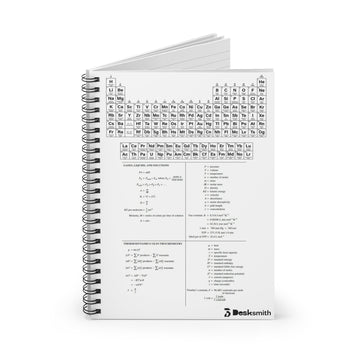 Periodic Table Chemistry Spiral Notebook — Ruled