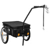vidaXL Bike Trailer/Hand Wagon 61.0x23.6x32.7 Steel Black