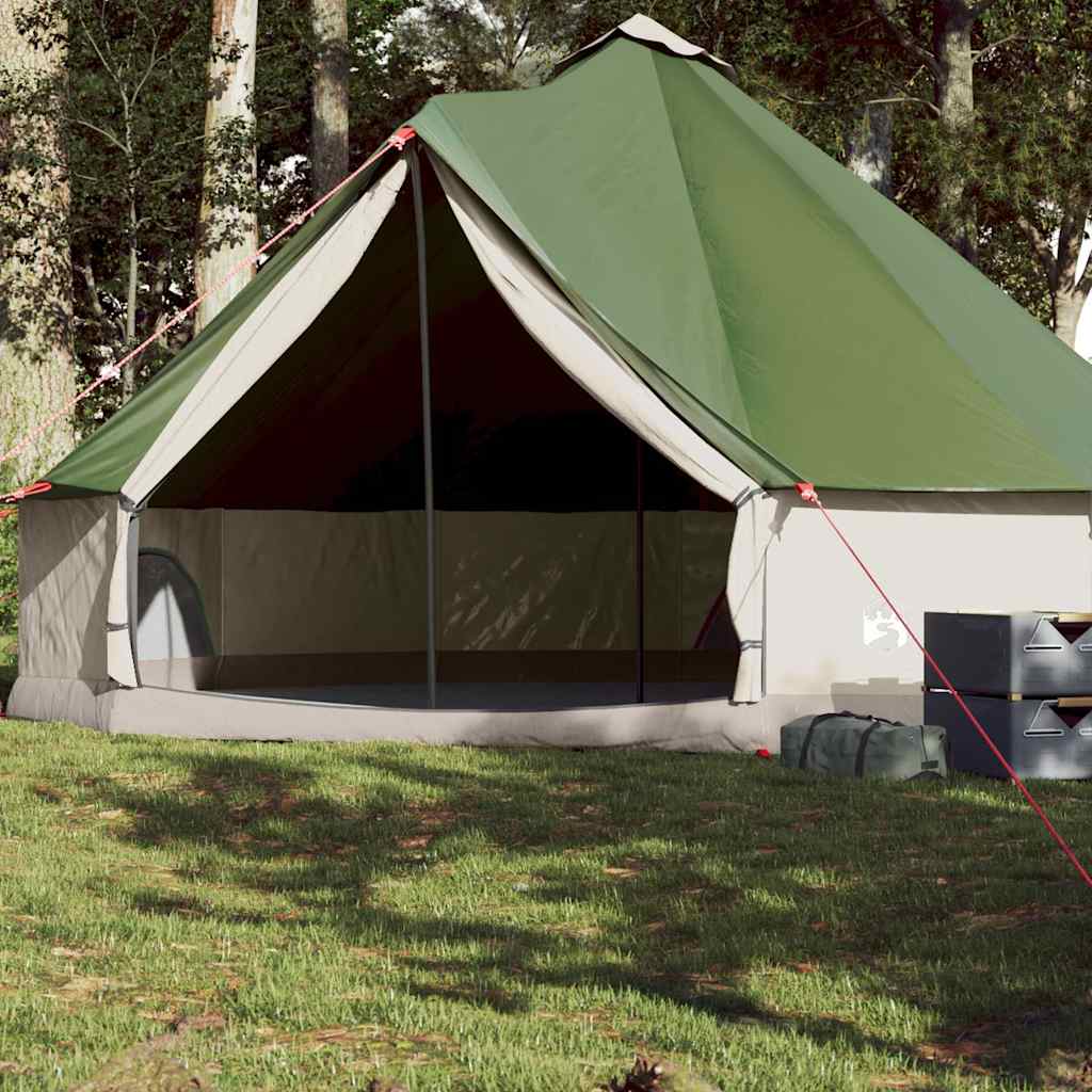 vidaXL Family Tent Tipi 8-Person Green Waterproof