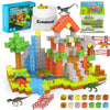 Magnetic Blocks 108Pcs Magnetic Building Blocks For Boys 6-8 With 6 Dinosaur Toys, Magnetic Building Blocks Toddler Toys For 6+