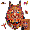 Unidragon Original Wooden Jigsaw Puzzles - Gentle Lynx, 187 Pieces, Medium Size 8.4'' ?12.7, Beautiful Gift Package, Unique Shap