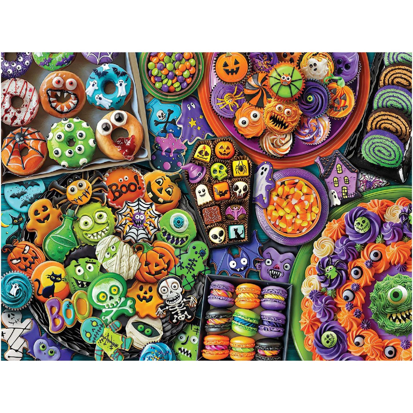 White Mountain Halloween Fun Candy Puzzle Halloween Puzzles 500 Pieces for Fall and Autumn