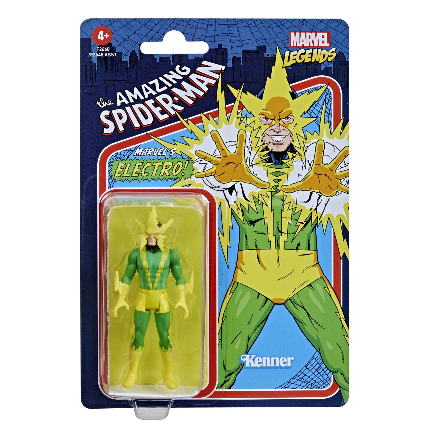 Marvel Hasbro Legends 3.75-Inch Retro 375 Collection Electro Action Figure Toy