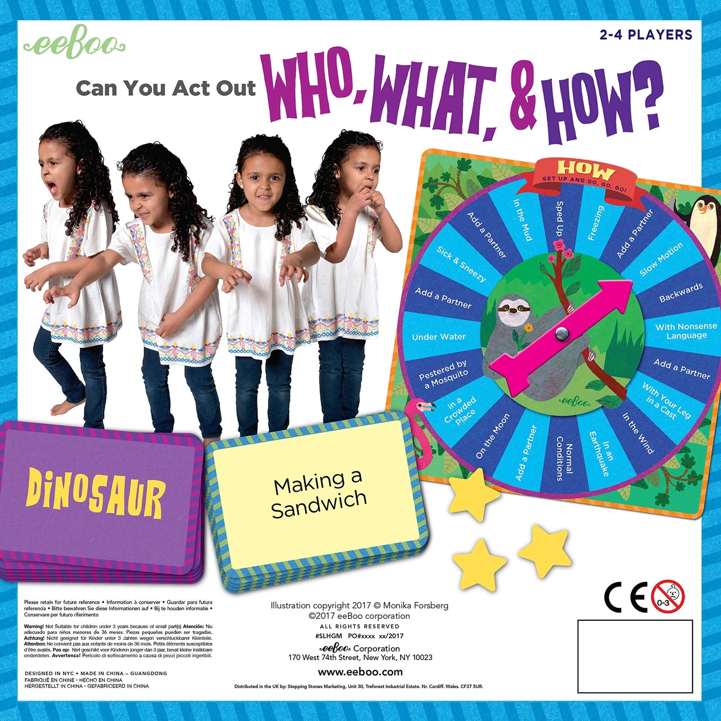 Eeboo: Sloth In A Hurry Action Board Game, An Easy To Play Improv Game, Educational Game That Cultivates Conversation, Socialization, And Skill-Building, For Ages 5 And Up