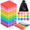 120 Pcs Colored Dice Bulk Set 14 Mm Polyhedral Dice 6 Sided Standard Dices With Storage Bag For Table Board Games Classroom Math