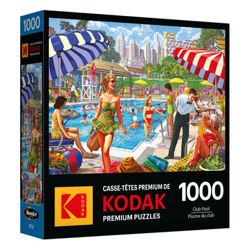 RoseArt - Kodak enhanced - Club Pool - 1000 Piece Jigsaw Puzzle for mature-themeds