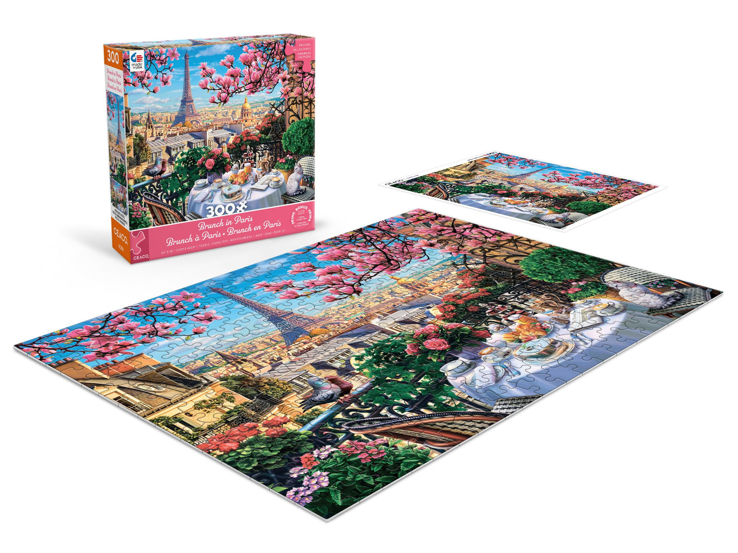 Ceaco - Brunch In Paris - 300 Oversized Piece Jigsaw Puzzle